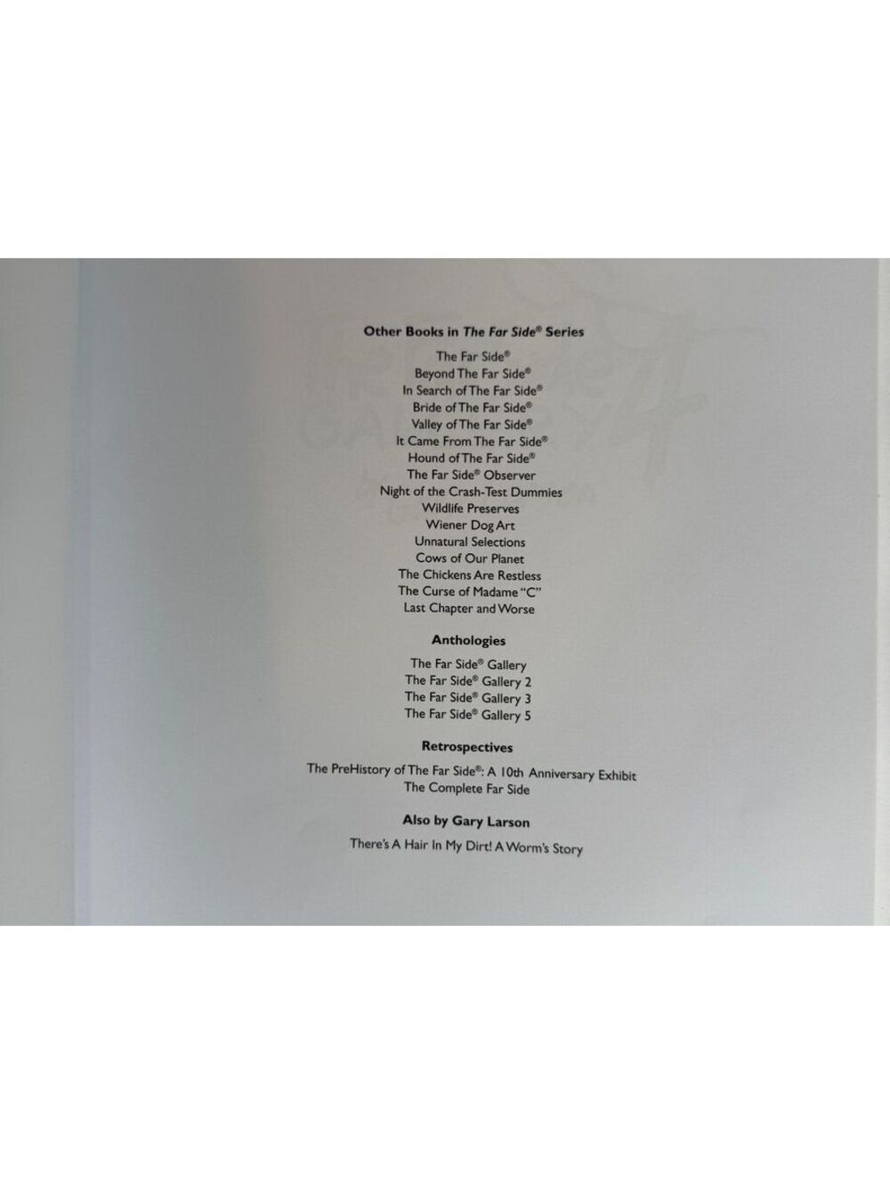 The Far Side Gallery 4 Gary Larson 1993 Robin Williams Foreword Cartoon Book - Picture 5 of 6
